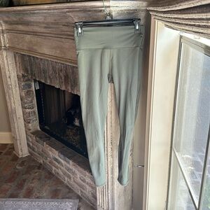 Fabletics army green leggings, medium